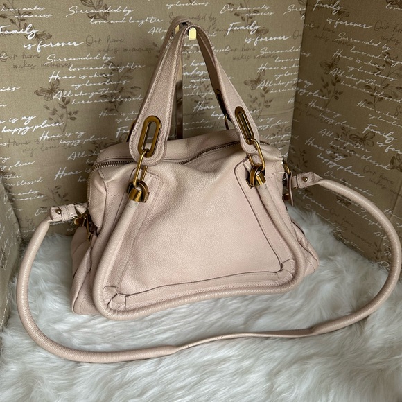 Chloe Paraty Blush Pink Leather Handbag - Picture 2 of 14